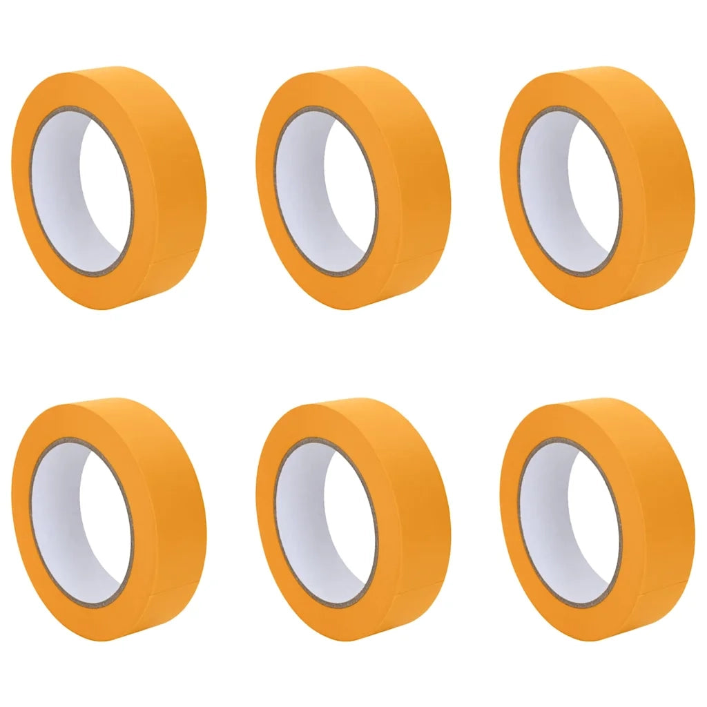 Nastri Adesivi per Pittori 6 pcs Giallo 30mm x 50m Carta