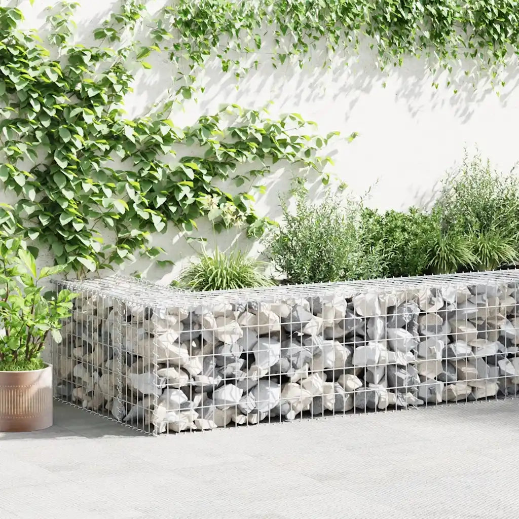 Gabbione con Copertura in Acciaio Zincato 300x50x50 cm cod mxl 13141