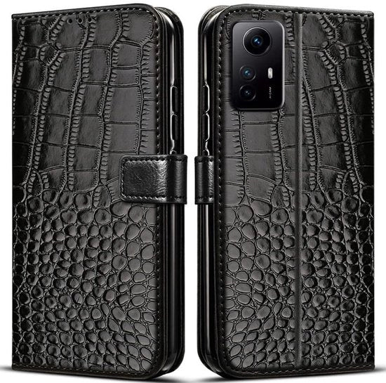 Custodia Premium in Pelle per Redmi Note 12S - Copriporta - Flipcover - Standard - Tessere di Protezione - Protezione Completa - Custodia per Smartphone