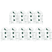 Recinzione per Giardino 5 pz Verde Acciaio CFW3960184