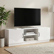 Mobile TV Bianco Lucido 150 x 31 x 47 cm Legno ingegnerizzato 895379