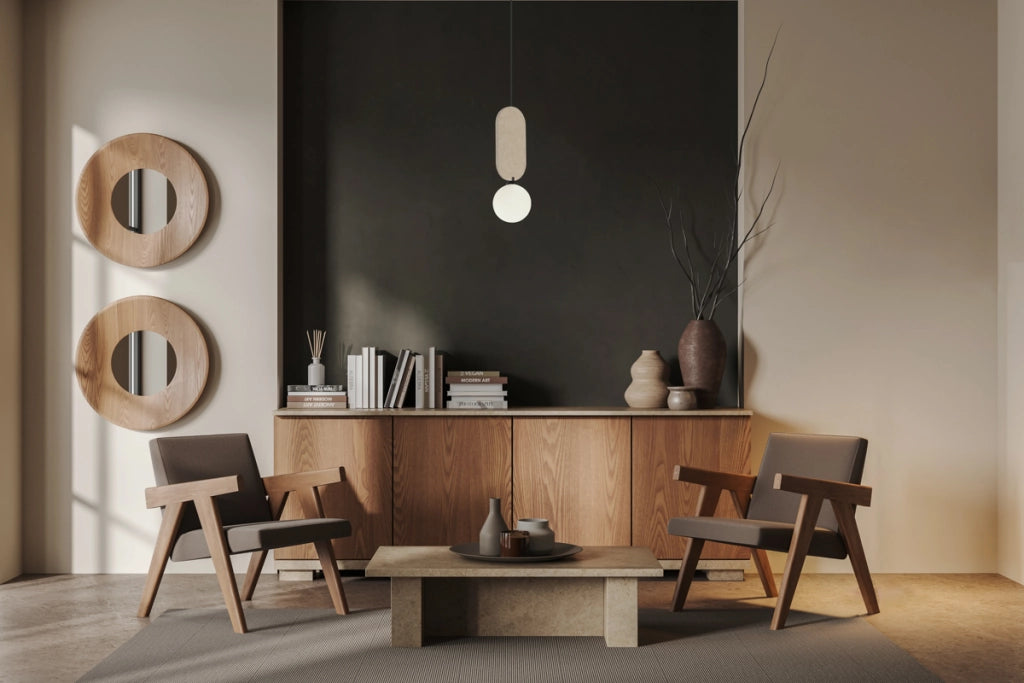 Lampada a sospensione LORENZO feltro beige sfera G9 Italux