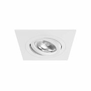 Zio Faretto LED da Incasso Orientabile 50mm GU10 Bianco Opaco IP20, Design Direzionabile per Illuminazione d'Interni di Alta Qualità