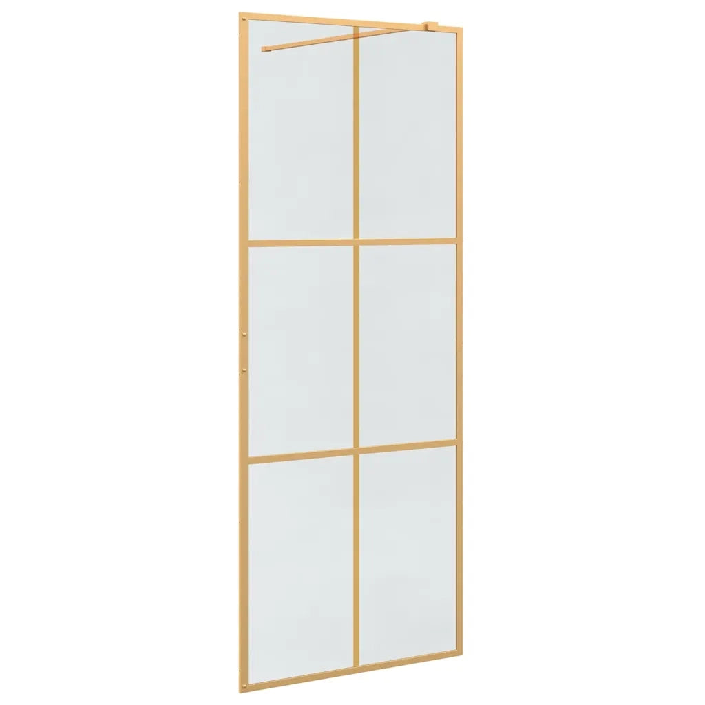 Parete Doccia Walk-in Oro 80 x 195 cm vetro temperato CFW4723701