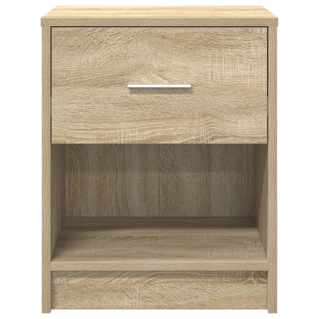 Comodini 2 pz con Cassetto Rovere Sonoma 40x34x50 cm