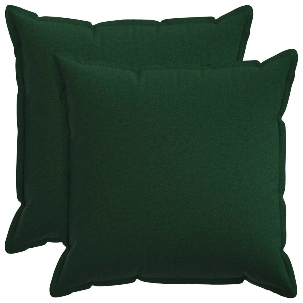 Federa 2 pcs HOUTEN Verde Scuro 55 x 55 cm Lino 920329