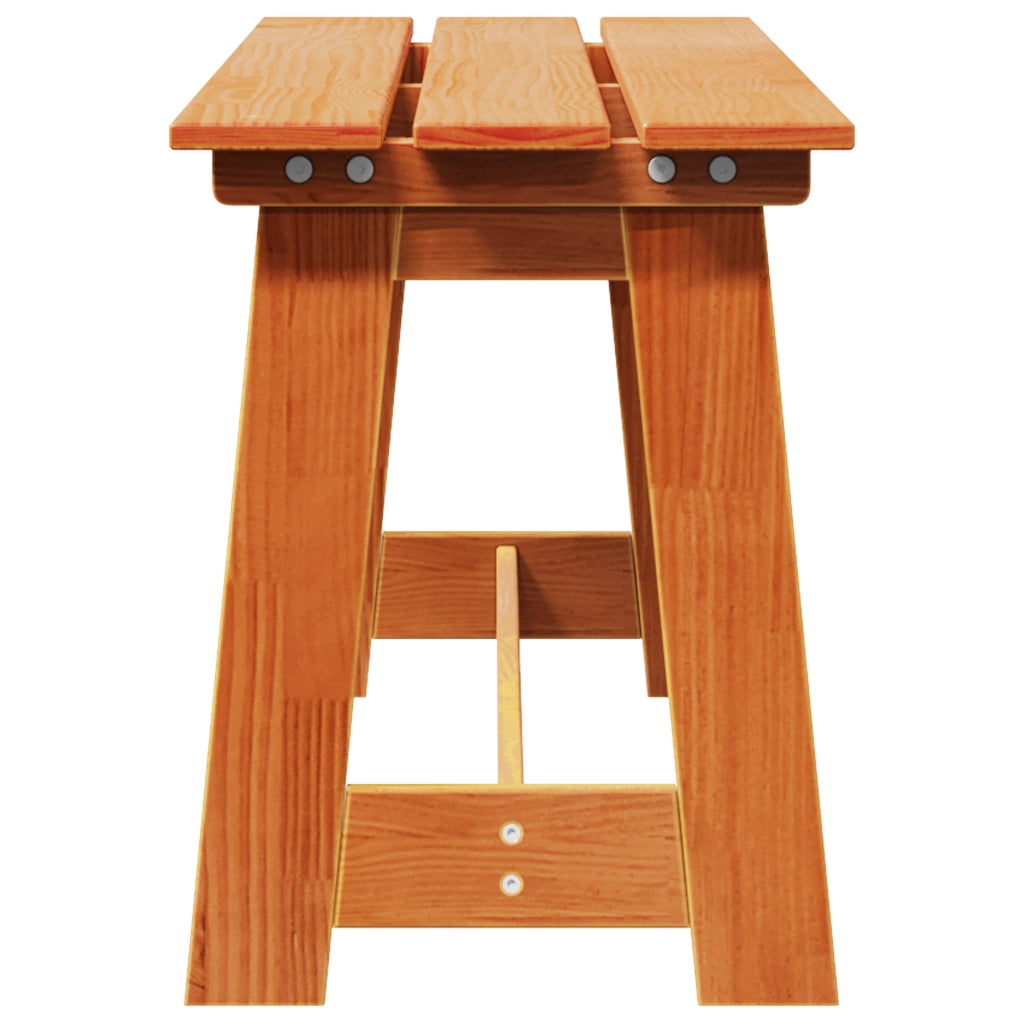 Panchina da esterno in Acacia 119x35x47 cm in legno massello di pino
