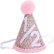 Calzino per Compleanno Carino - Rosa - Calzino per Mezzo Compleanno - Accessori di Festa - 10,5 cm di diametro - 14 cm di altezza - Materiale di Velluto