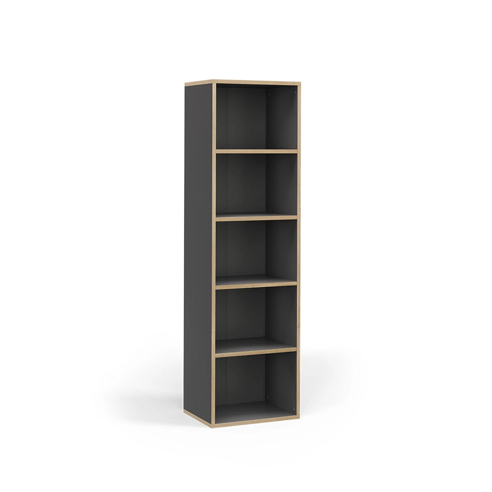 Vicco Libreria Antracite 40 x 140 cm con 5 scomparti