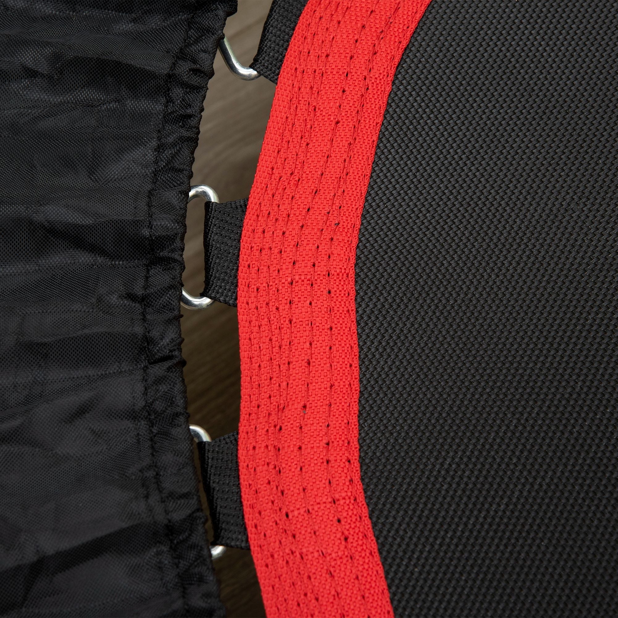 Mini Trampolino Fitness Ø102 cm Regolabile in Altezza Pieghevole con Manubrio Nero