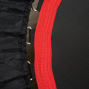 Mini Trampolino Fitness Ø102 cm Regolabile in Altezza Pieghevole con Manubrio Nero