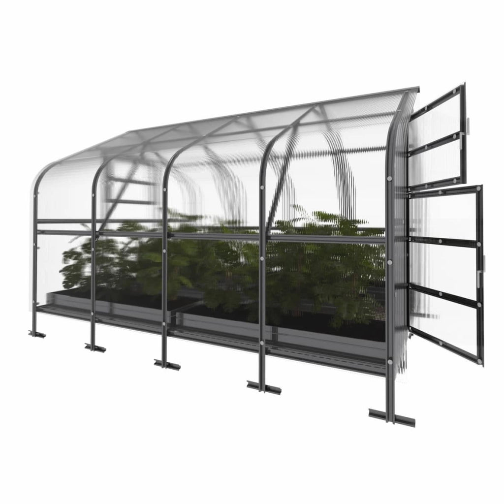Serra da giardino KLASIKA*DROP 10m2, 2,5m x 4m, 6 mm con rivestimento in policarbonato