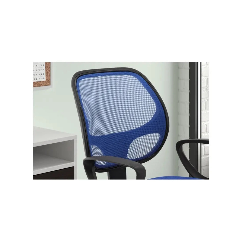 Sedia da ufficio IPOLIST – Tessuto a rete blu – Comfort e modernità per il tuo spazio di lavoro