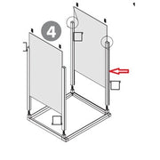 R MONTANTE VERTICALE X KIT COPRILAVATRICE RESINA 68X64XH88 CM BIANCO- 1,0 pz