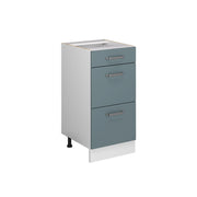 Vicco Mobiletto base per cucina Grigio-blu 40 cm con cassetti, senza piano di lavoro