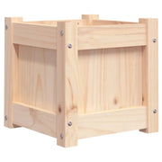 Fioriera rialzata per piante fiori terrazza giardino 31 x 31 x 31 cm legno di pino massiccio marrone 02_0037498