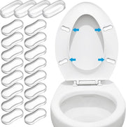 20 pezzi di copriporta toilette universali, set di sostituzione con colla forte, copriporta in gomma per coperchi di toilette per famiglie, alberghi, scuole e ospedali.