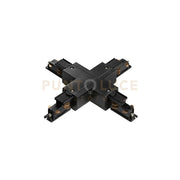LED-RAIL-X-DA-NER CONNESSIONE A X PER BINARIO TRIFASE RAIL NERO DALI 20X20CM
