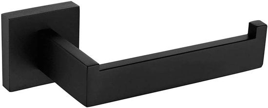 Sostegno per Carta igienica - Supporto wc - Accessori Bagno - Acciaio Inossidabile Sostenibile - Nero