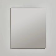 Specchio quadrato 70 x 60 cm con pellicola protettiva per decorazione bagno e appendiporta - opzione decorativa semplice