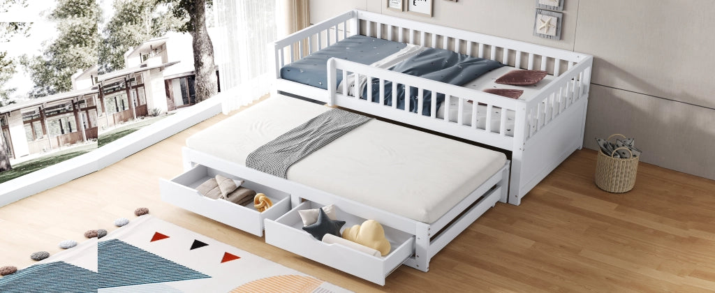 divano letto in legno bianco 90 x 200 cm
