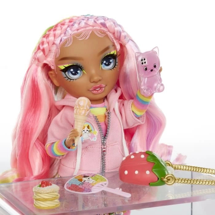 Rainbow High - Sparkle & Shine - Bambola fashion da 27 cm - Rosa - Gambe con liquido glitterato - Dai 4 anni in su