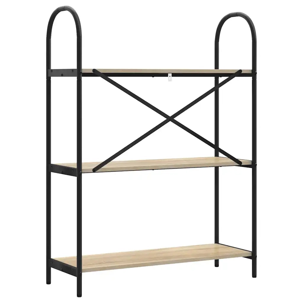 Libreria-Scaffale per Libri-Mobile di Stoccaggio Rovere Sonoma 80 x 30 x 109 cm Legno multistrato 529790