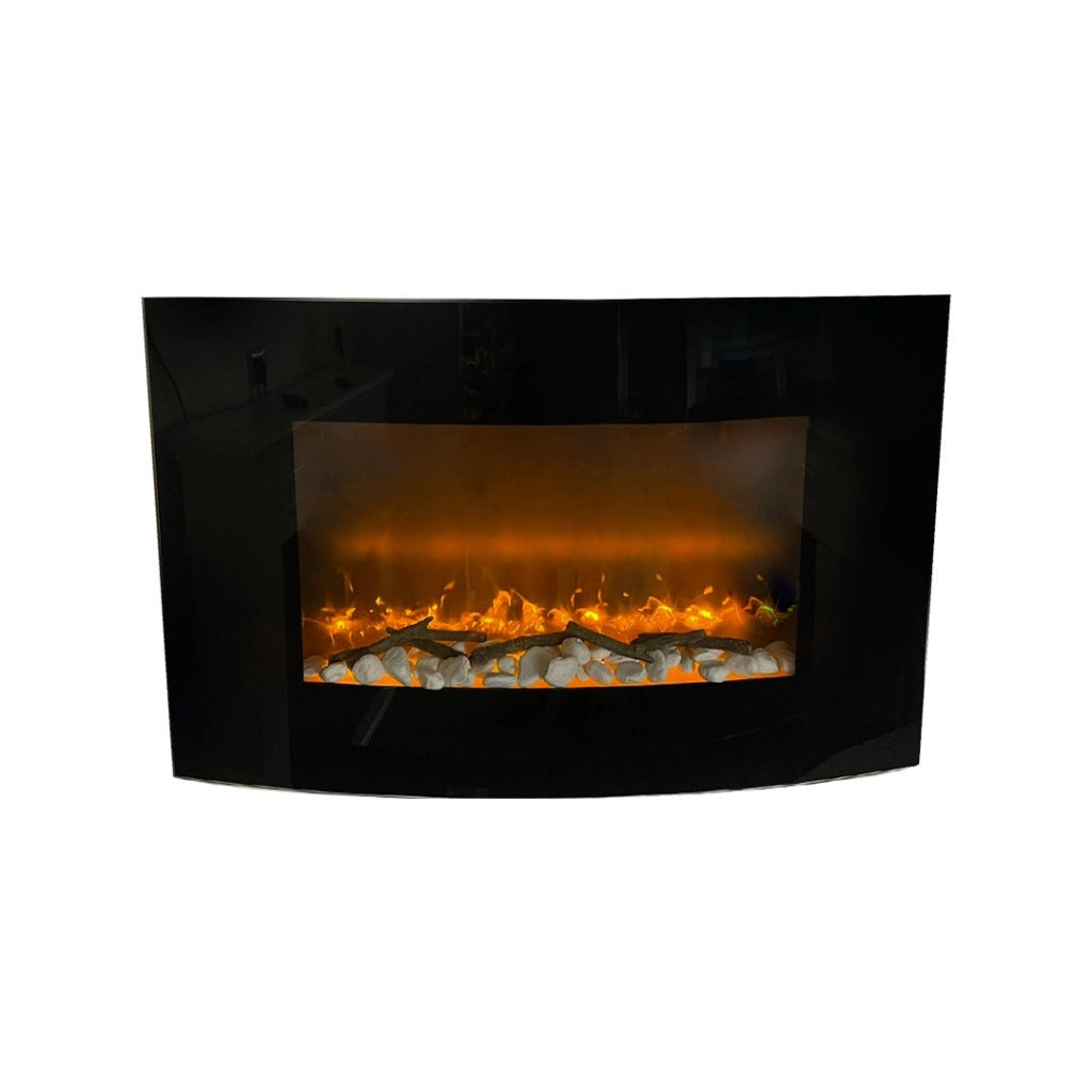 Camino elettrico caminetto da parete 88,5x13,5x56 - SAN DIEGO