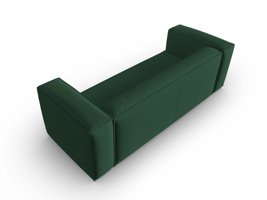 Cosmopolitan Design - Divano "Mackay" 4 posti in velluto strutturato verde 