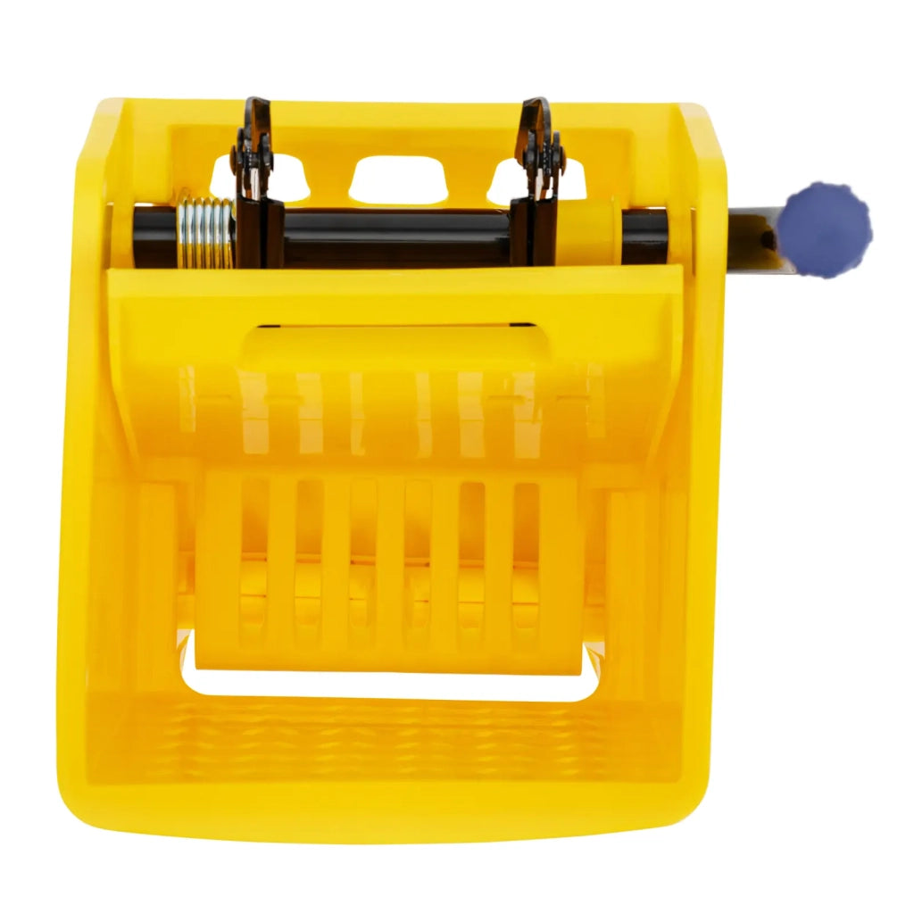 Secchio strizzatore professionale in plastica gialla da 24 litri con ruote 14_0009915