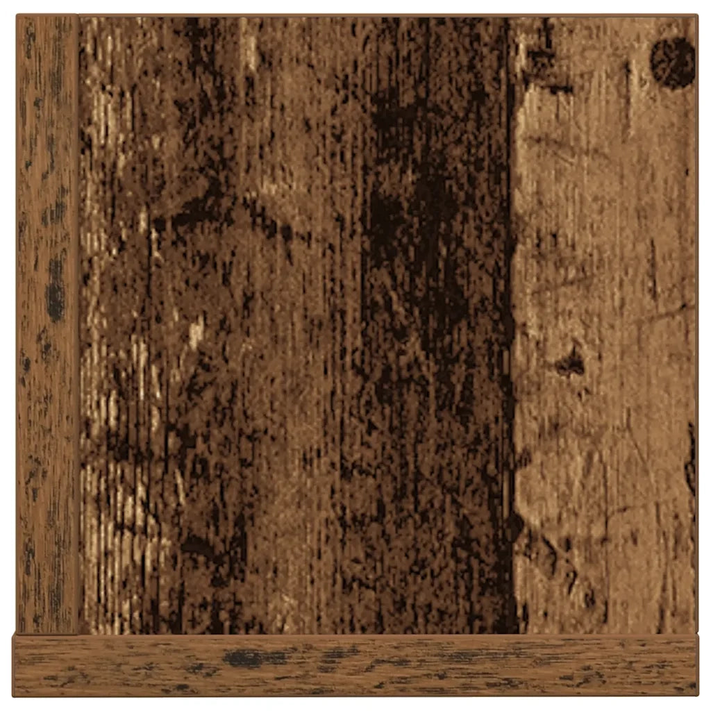 Mensole da Parete 2pz Legno Vecchio 75x16,5x16,5 cm Truciolato 860038
