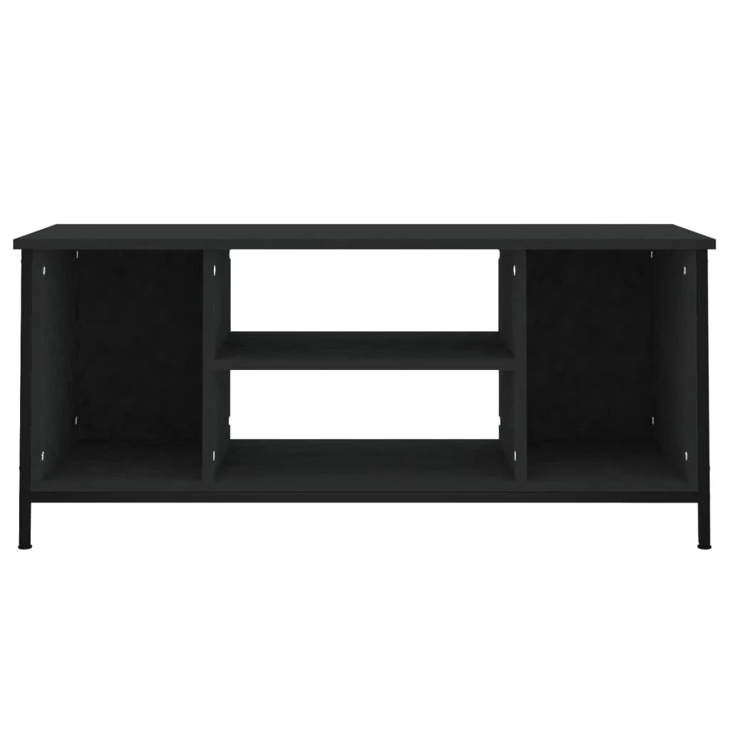Mobile TV multimediale mensola TV credenza TV sala da pranzo soggiorno camera da letto 102 x 35 x 45 cm legno ingegnerizzato nero 02_0025574