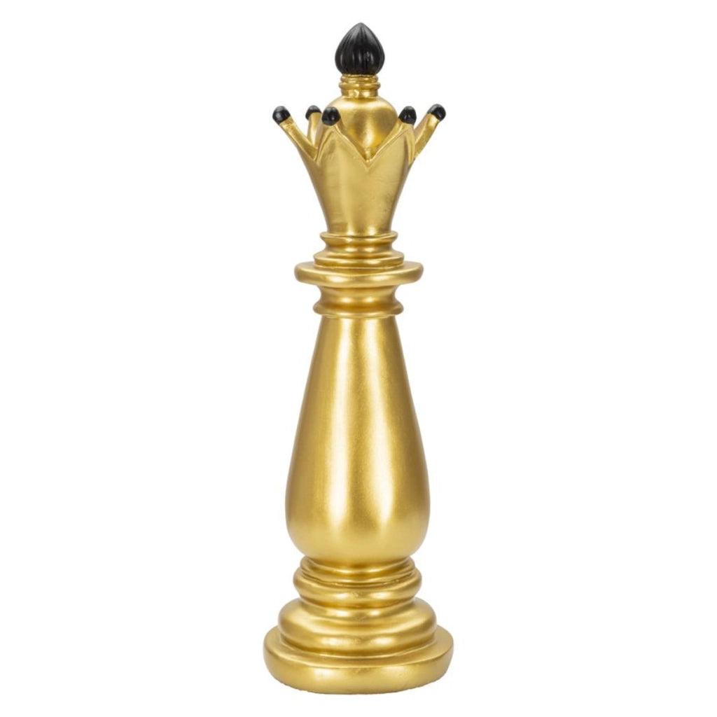 Scultura Scacchi 10, Oro, Poliresina, 12,5x12,5x38,5 cm
