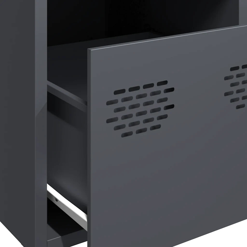 Credenza Antracite 39x35x103,5 cm Acciaio