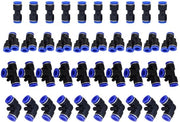 Connettori pneumatici a pressione 40 pezzi - Aderenti a pressione - Splitter/Hoek/T pezzi - Robusti e resistenti - Pressione di lavoro 0-1 MPa - Intervallo di temperatura -20°C a 60°C - Connettori di aria