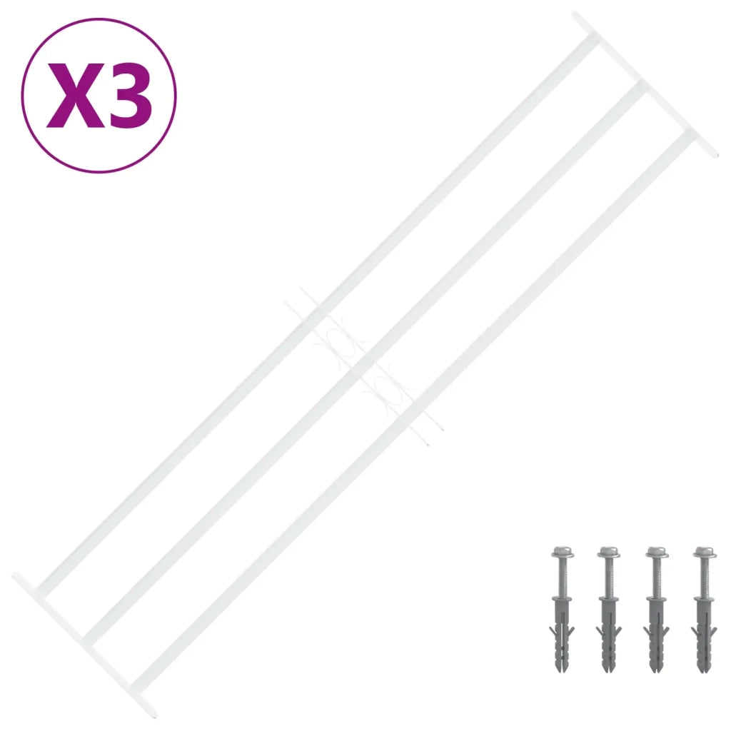 Griglia di Sicurezza per Finestra con 3 Traversine 3 pz CFW9833803