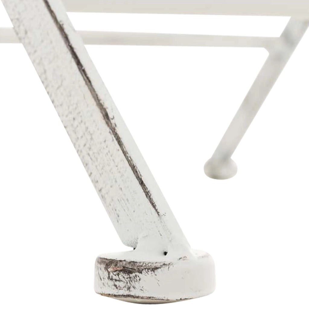 Set di 2 sedie pieghevoli Sibell bianco antico