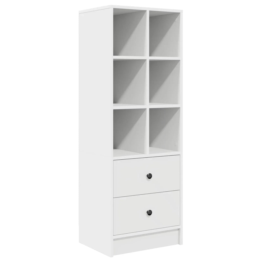 Scrivania con cassetto con lo scaffale 2 pcs Bianco 3337361
