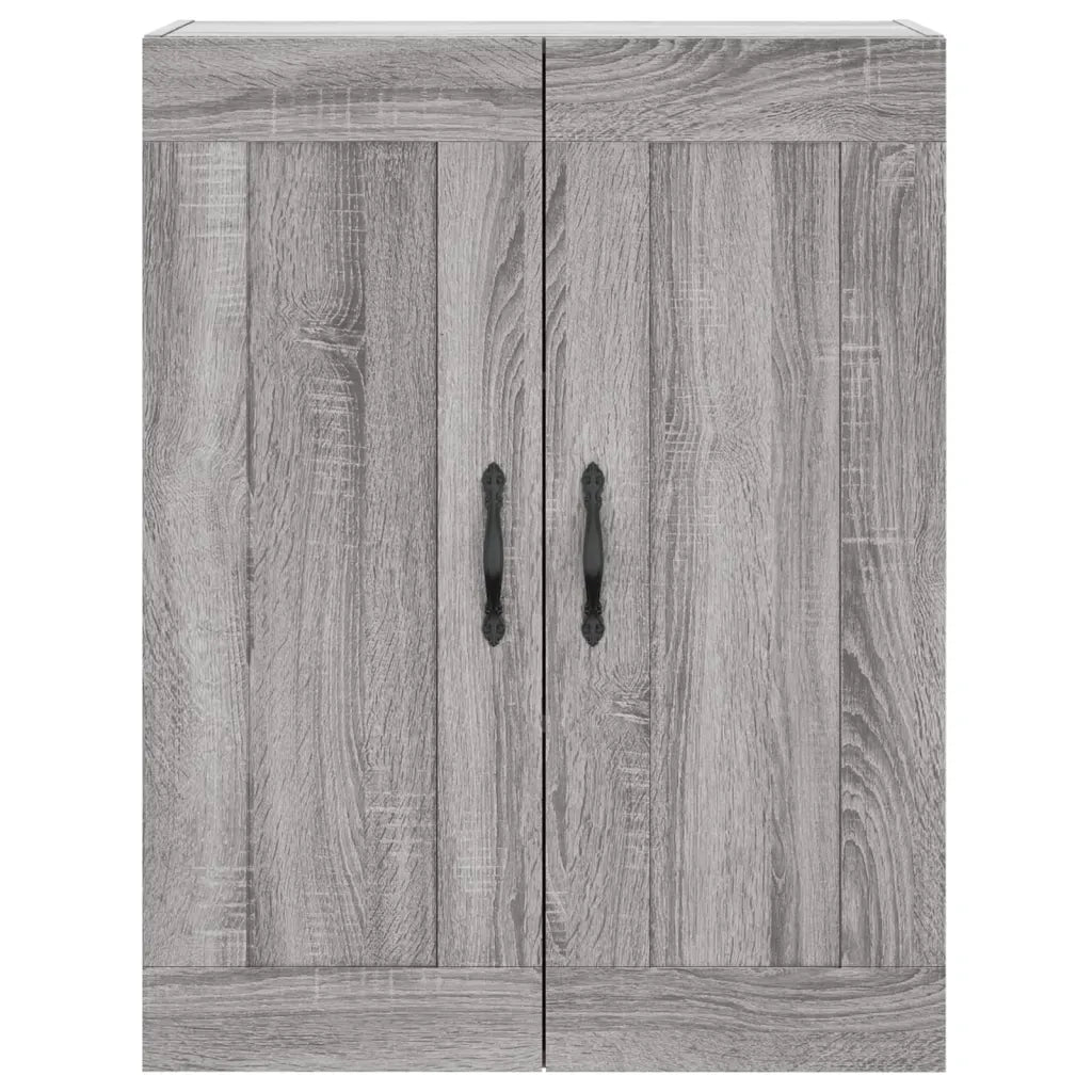 Credenza Grigio Sonoma 69,5x34x180 cm in Legno Multistrato 3199655