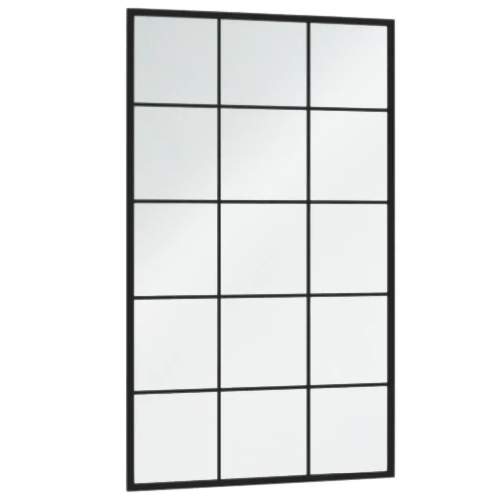 Specchi a Parete 4 pz Neri 100x60 cm in Metallo 3189037