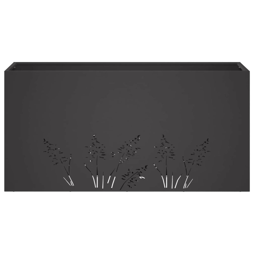 Vaso da giardino Nero 100 x 20 x 49 cm 8005848