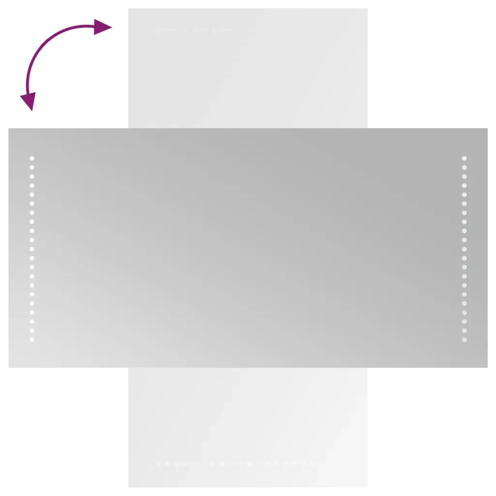 Specchio da Bagno con Luci LED-Specchio per Bagno 40x80 cm 387330