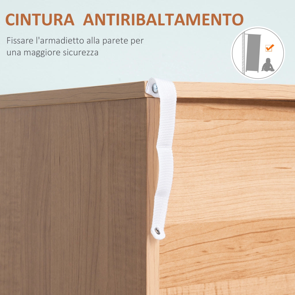 Cassettiera 3 Cassetti in Legno ¨C Zephmum ¨C 80x39x80 cm Bianco Legno