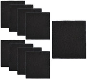 9 contenitori di fango attivi con filtro a carbone attivo, filtro a carbone per contenitore di fango con coperchio, matrice a carbone attivo filtro di odore, filtro a carbone per contenitore di rifiuti con coperchio (nero, 105x115 mm)