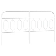 Testiera | Testata di Ricambio in Metallo Bianco 160 cm