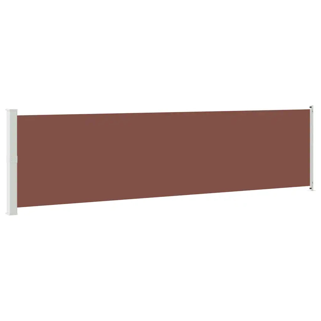Tenda Laterale Retrattile per Patio 614x160 cm Marrone 313380