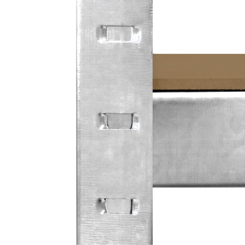 Set 3 Scaffali Metallici 90x40x180 cm 5 Ripiani MDF Portata 200 kg - Grigio