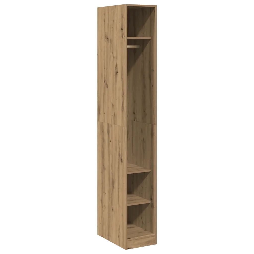 Armadio Rovere Artigianale 30x50x200 cm in Legno Multistrato 3307692