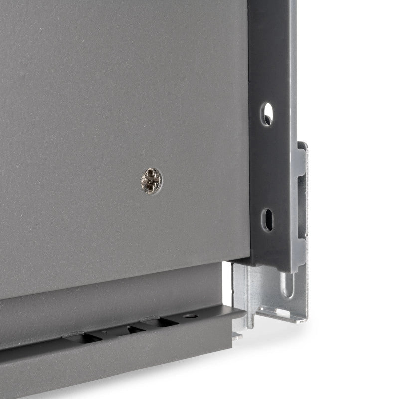 Cassetto esterno Vertex con regolazione 3D altezza 93mm, 40kg, spessore del pannello di 18mm, profondità 400mm, Acciaio