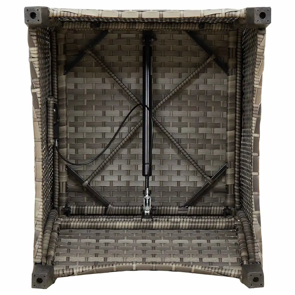 Poltrona reclinabile Grigio 56 x 66 x 95 cm polyrattan CFW1543849